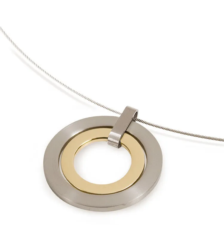 0741-02 Boccia Titanium Pendant  (choose chain separately)