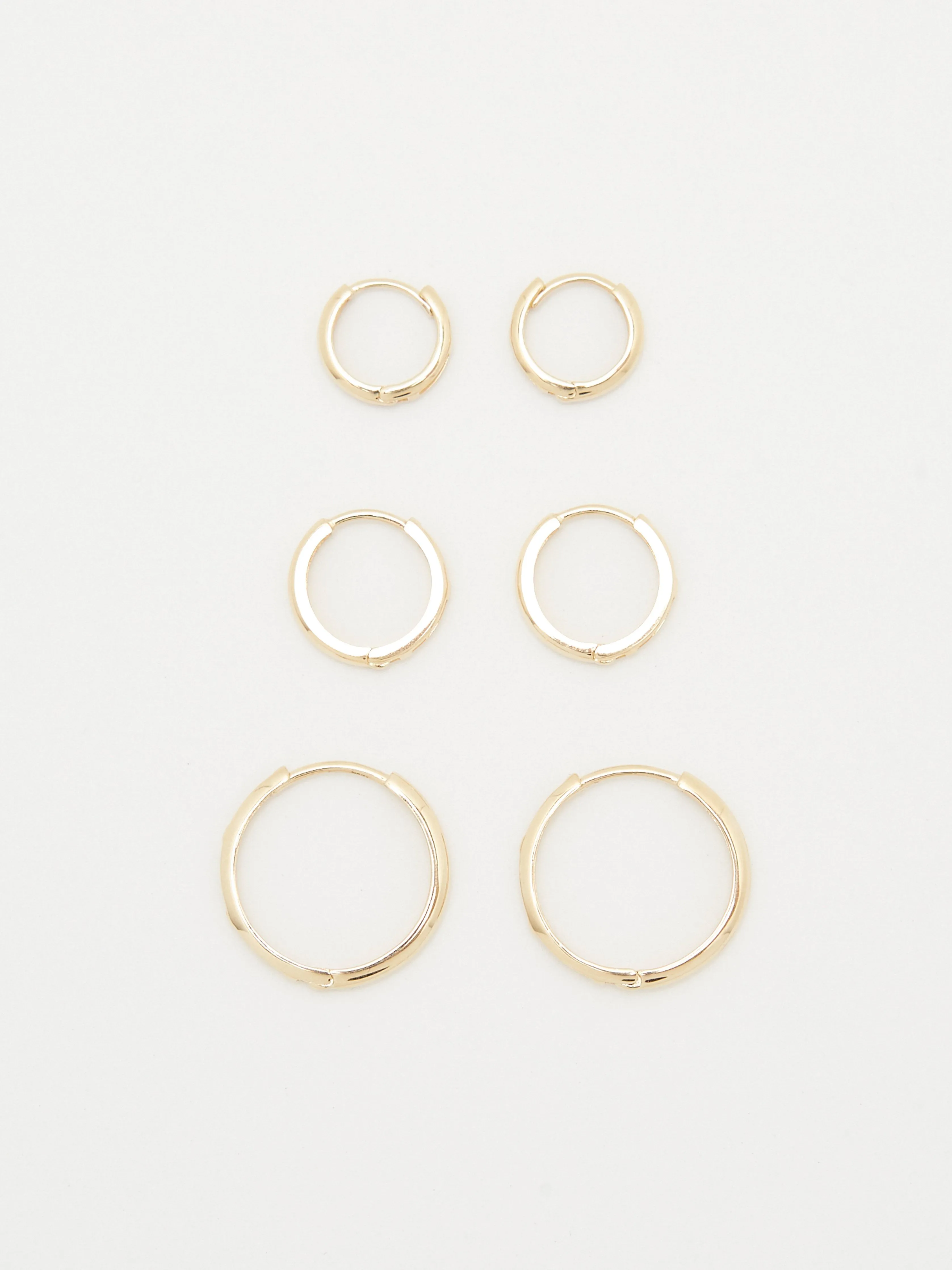 14K Small Huggie Hoops