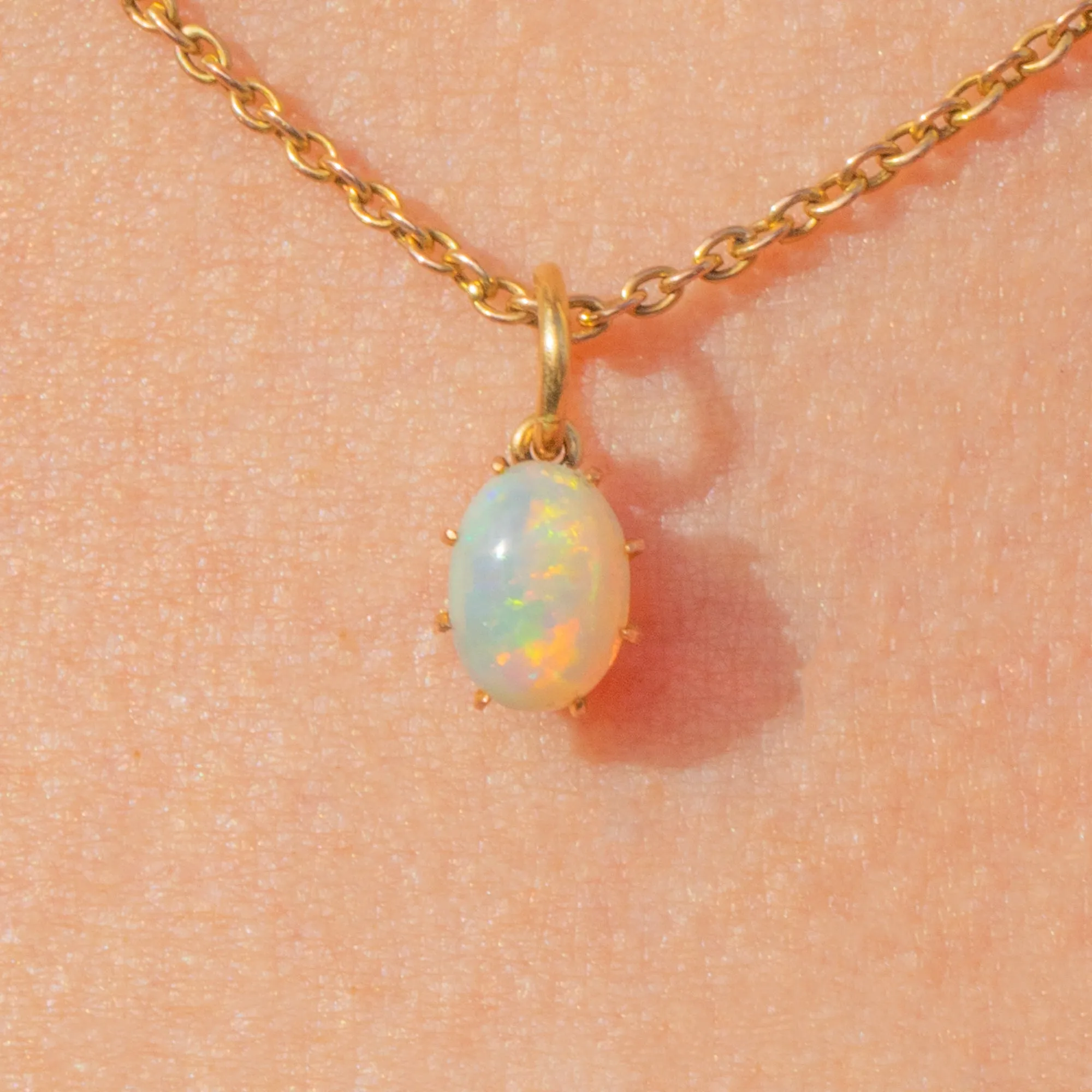 Antique 15ct Gold Opal Charm, 0.27ct