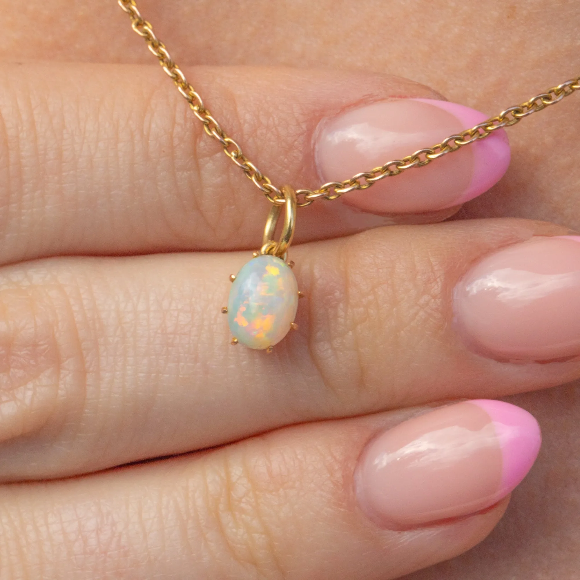 Antique 15ct Gold Opal Charm, 0.27ct