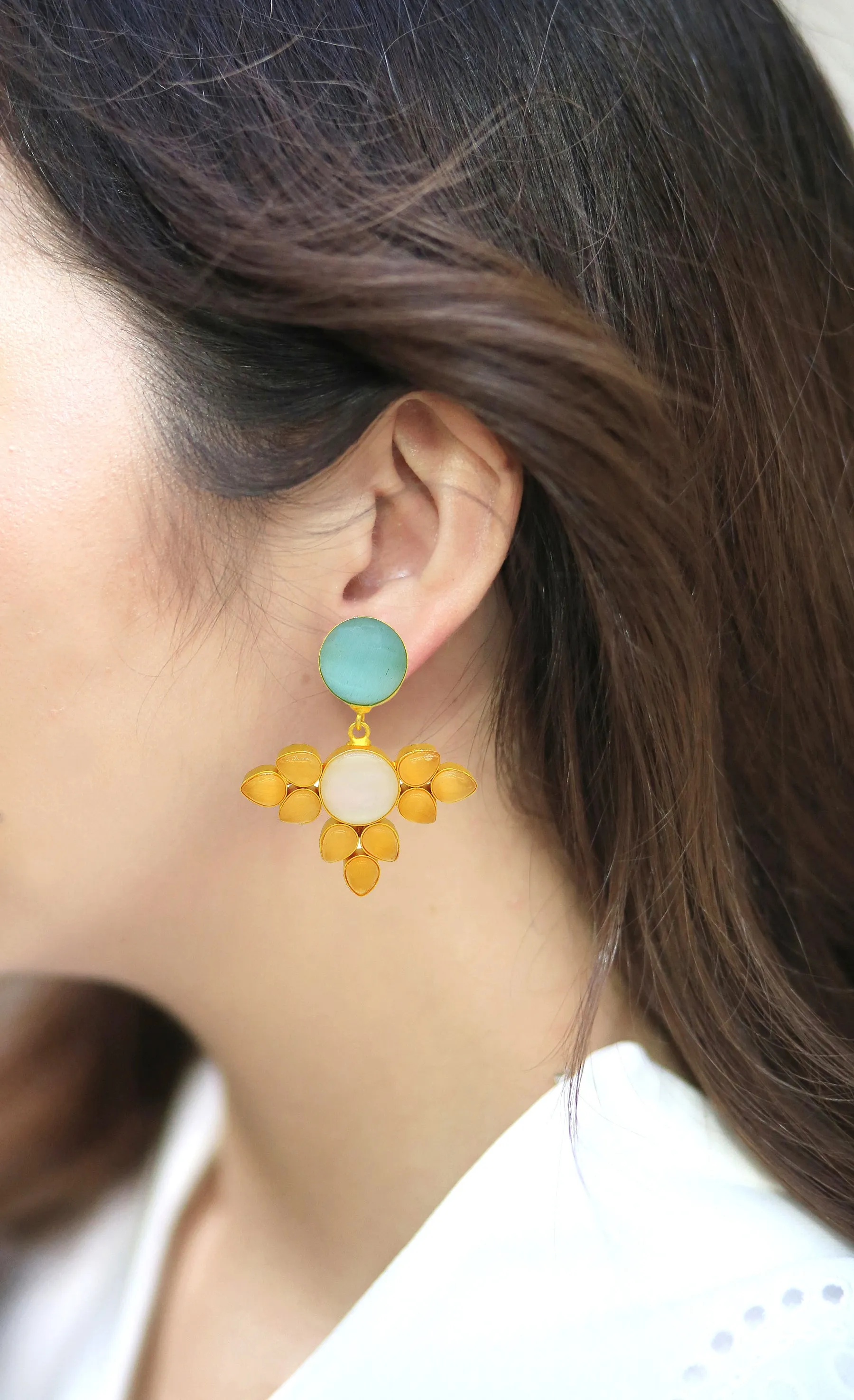 Azure & Ochre Earrings