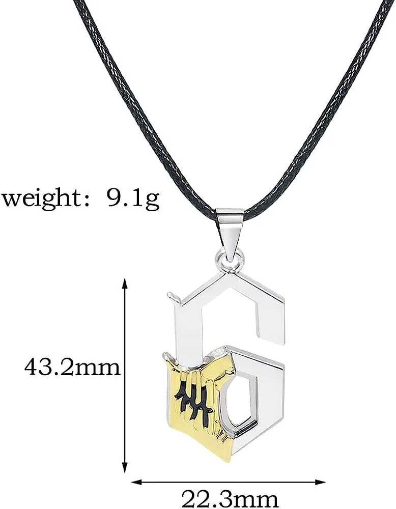 Bleach Anime Grimmjow Shape 6 Necklace Pendant