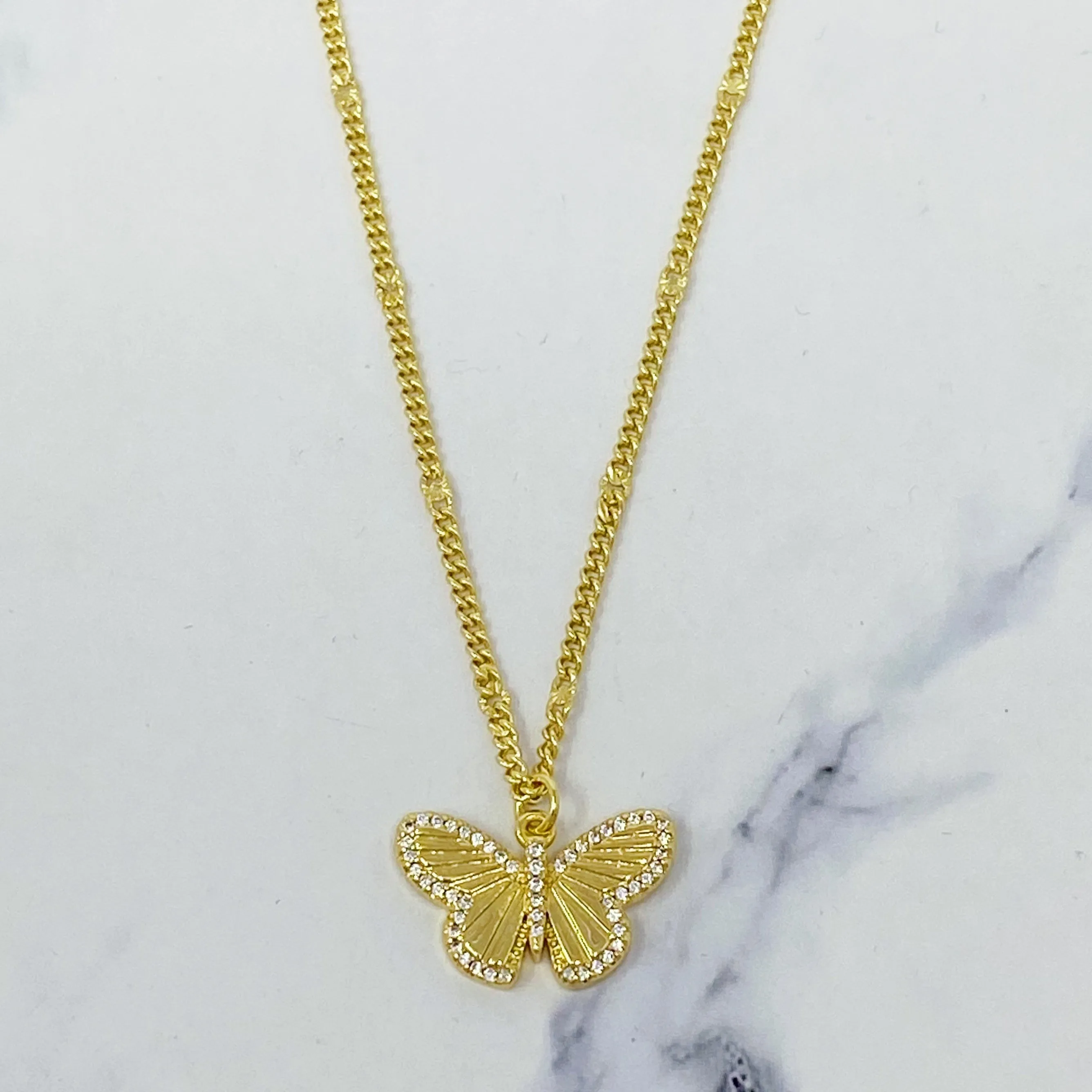 Butterfly in Flight Necklace