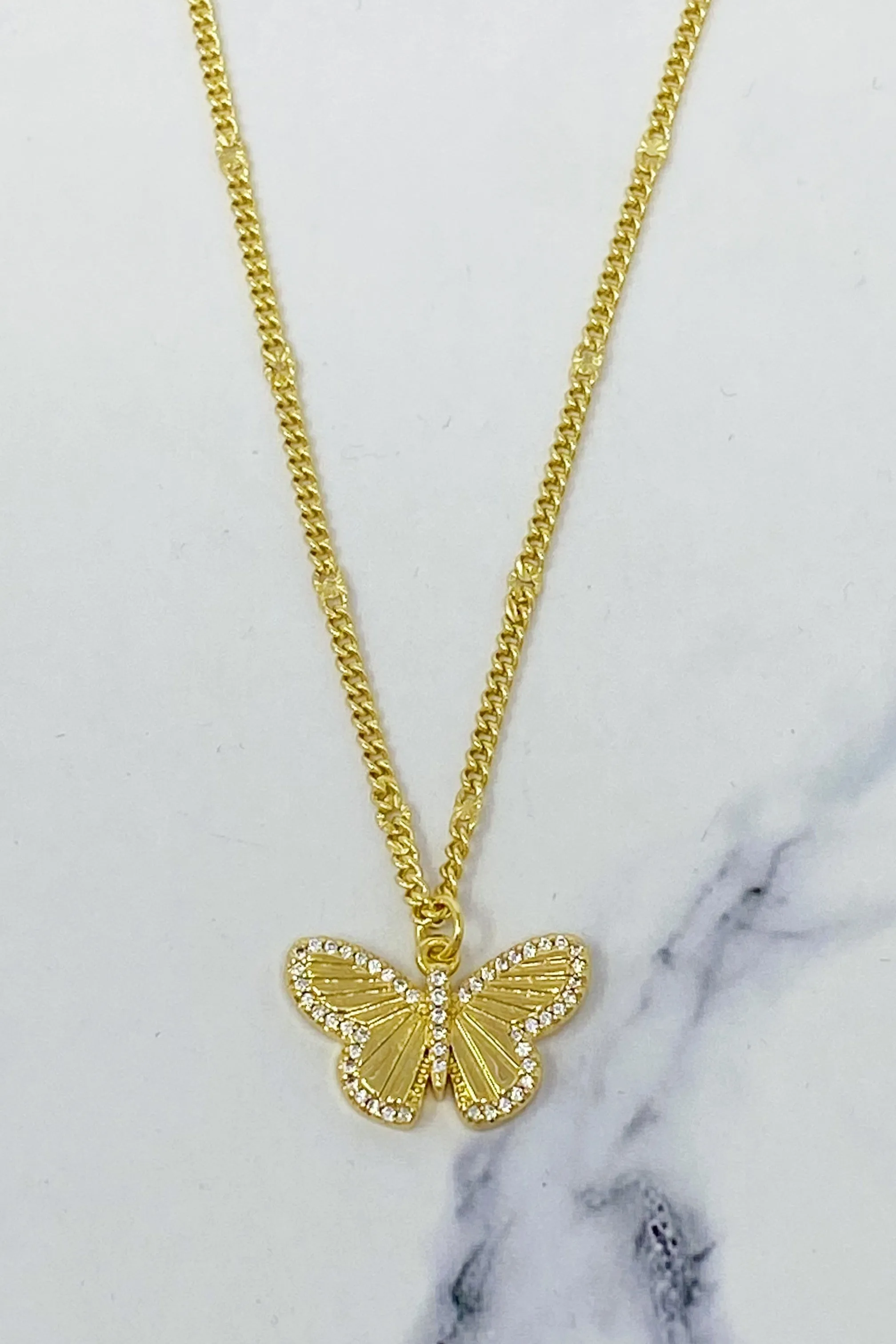 Butterfly in Flight Necklace