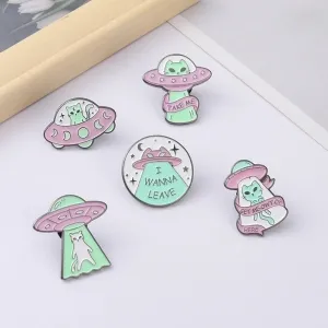 Cartoon Style Pin Geometric Alloy Plating No Inlaid Unisex Brooches