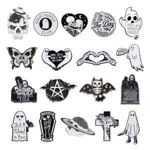 Casual Simple Style Streetwear Pin Geometric Cartoon Character Alloy Plating Unisex Brooches