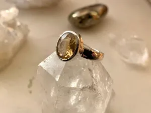 Citrine Sabina Ring - Medium Oval (US 7 & 8)