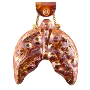 Copper Mermaid's Tail Pendant