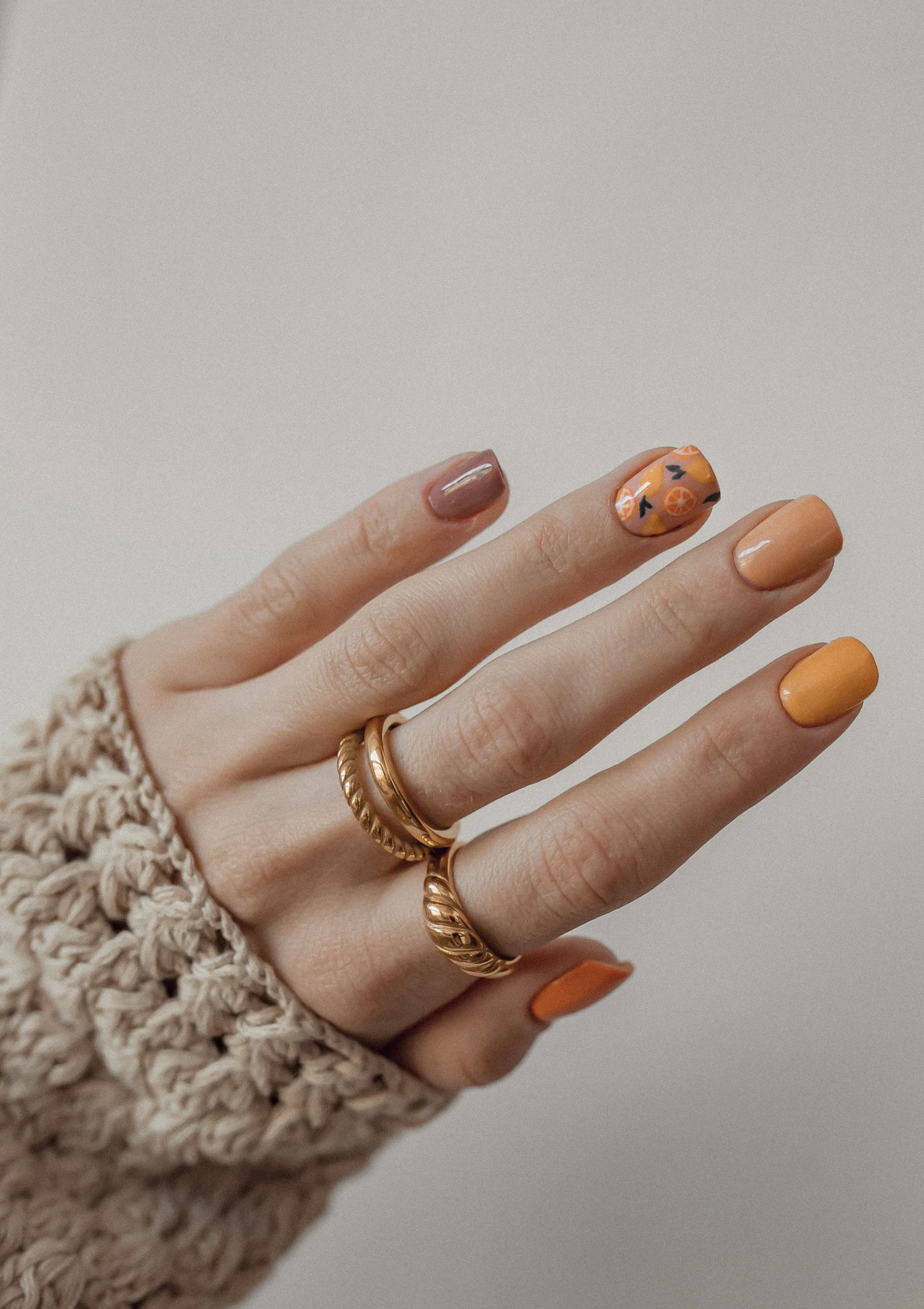 Croissant Dome Ring Gold