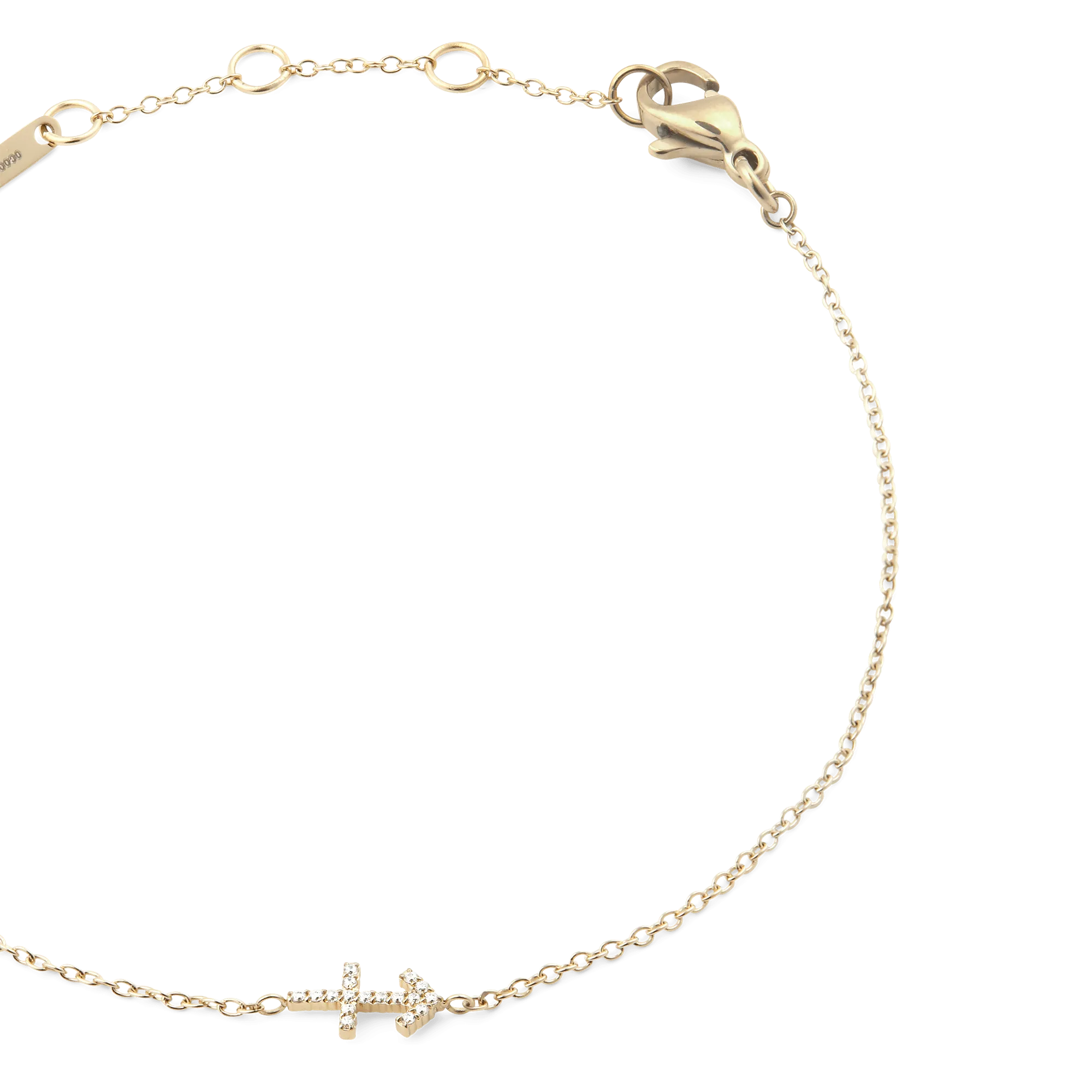 Crystal Zodiac Chain Bracelet Gold