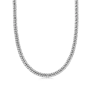 Curb Chain Necklace (Silver)