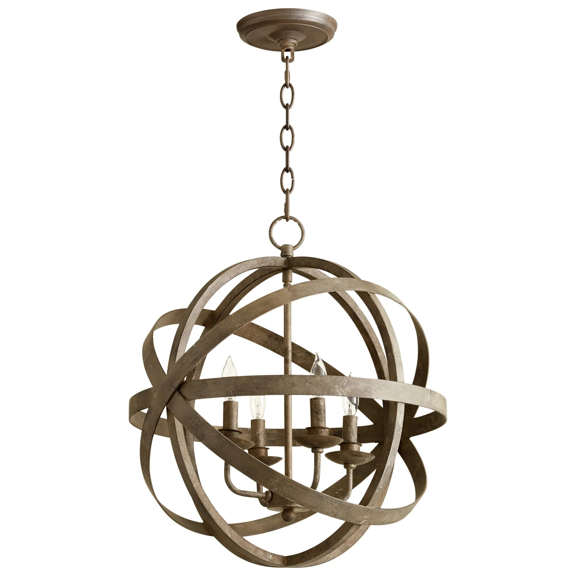 Cyan Design 07965 Gladwin Pendant 4-Light - Distressed Zinc