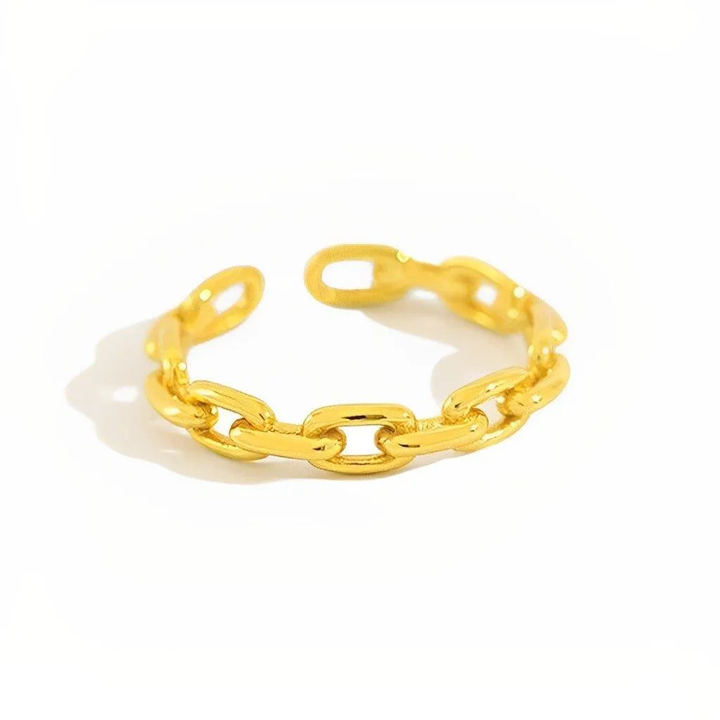 Dainty Chain Ring - Styx