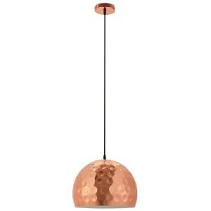 Darwin Half-Sphere Pendant Light Rose Gold