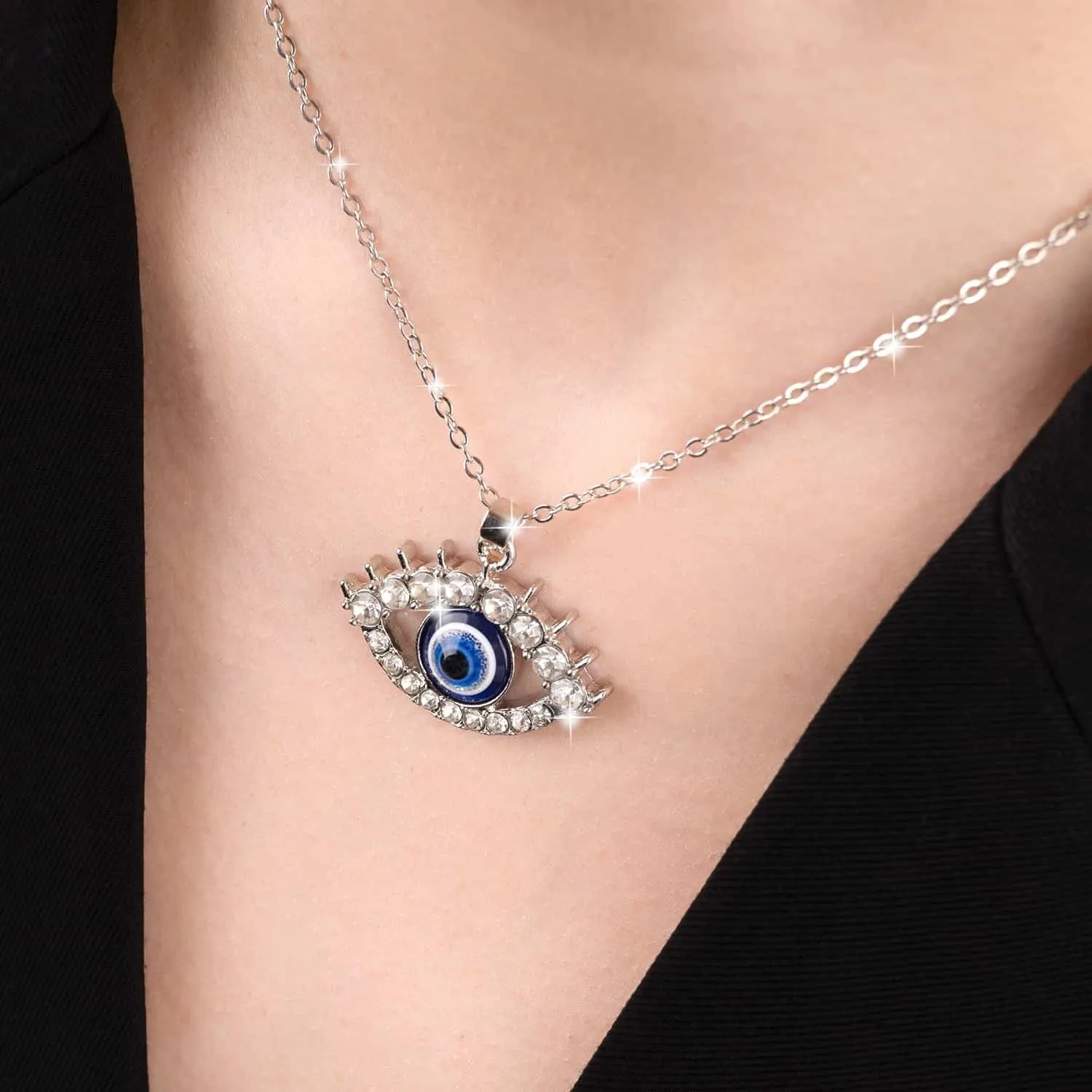 Evil Eye Necklaces - 2 Pack Protection Jewelry