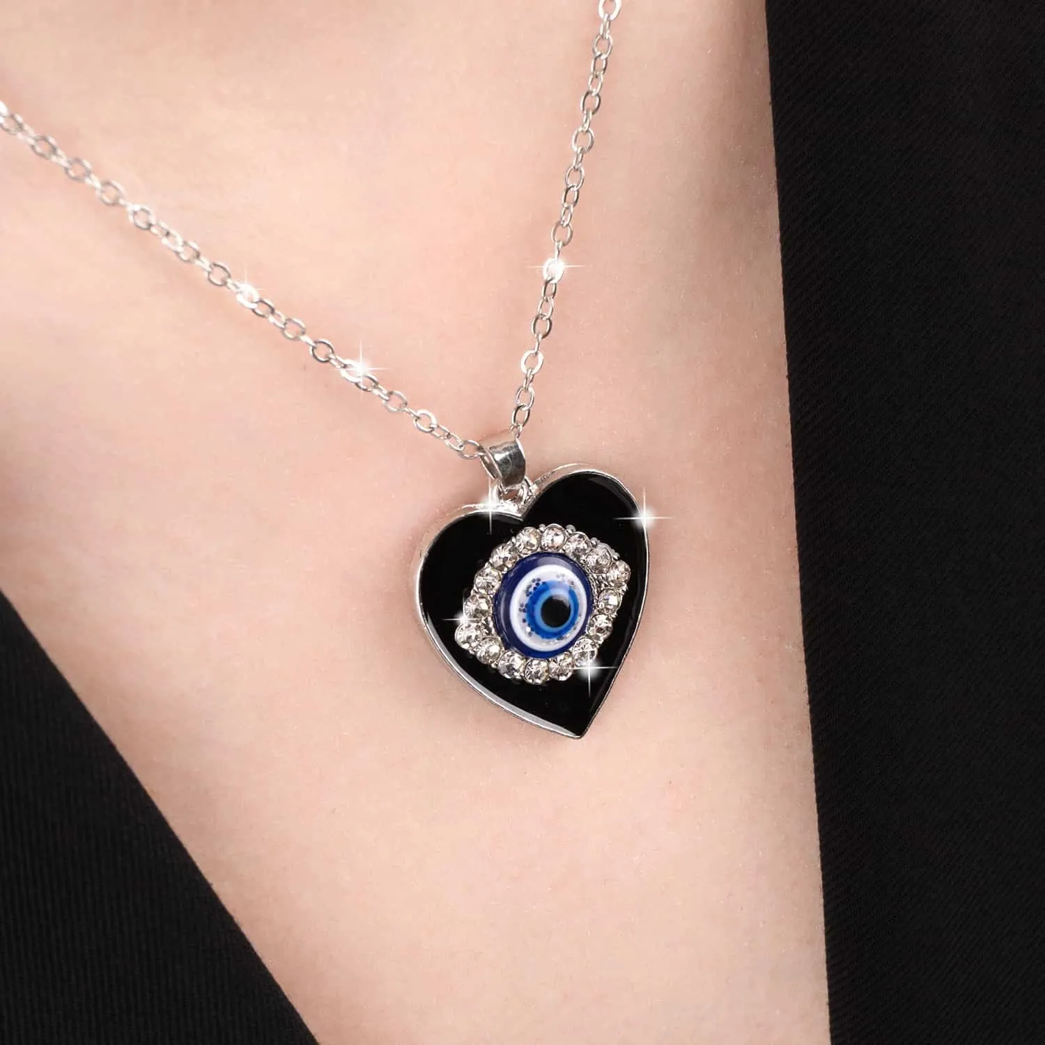 Evil Eye Necklaces - 2 Pack Protection Jewelry