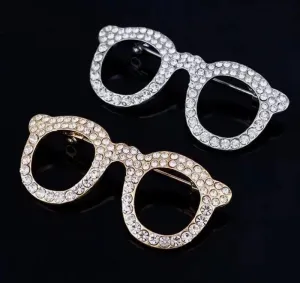 Fashion Pin Geometric Alloy Diamond Rhinestones Women'S Brooches