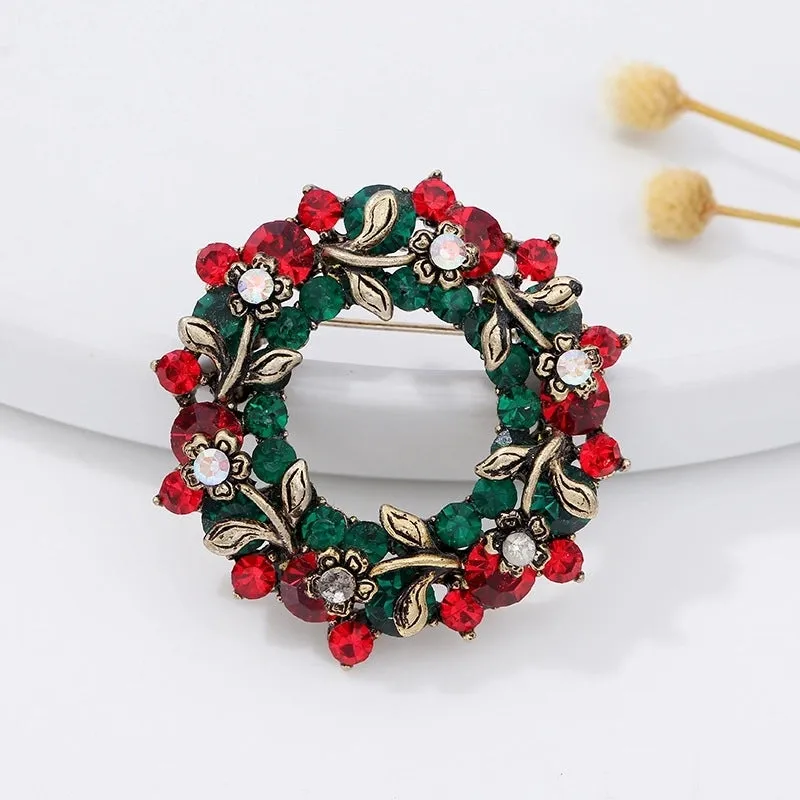 Fashion Pin Geometric Alloy Enamel Rhinestones Unisex Brooches