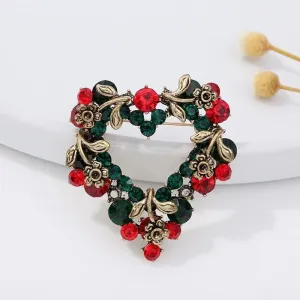 Fashion Pin Geometric Alloy Enamel Rhinestones Unisex Brooches