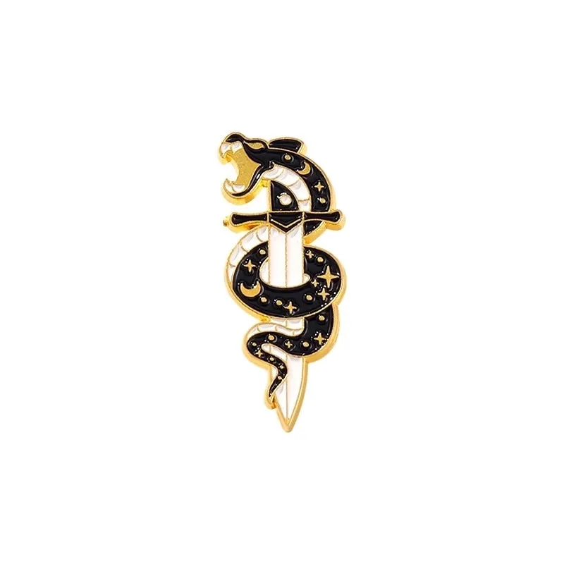 Fashion Pin Geometric Snake Alloy Stoving Varnish Unisex Brooches