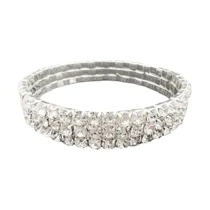 Flexible Bangle Bracelet in Silver