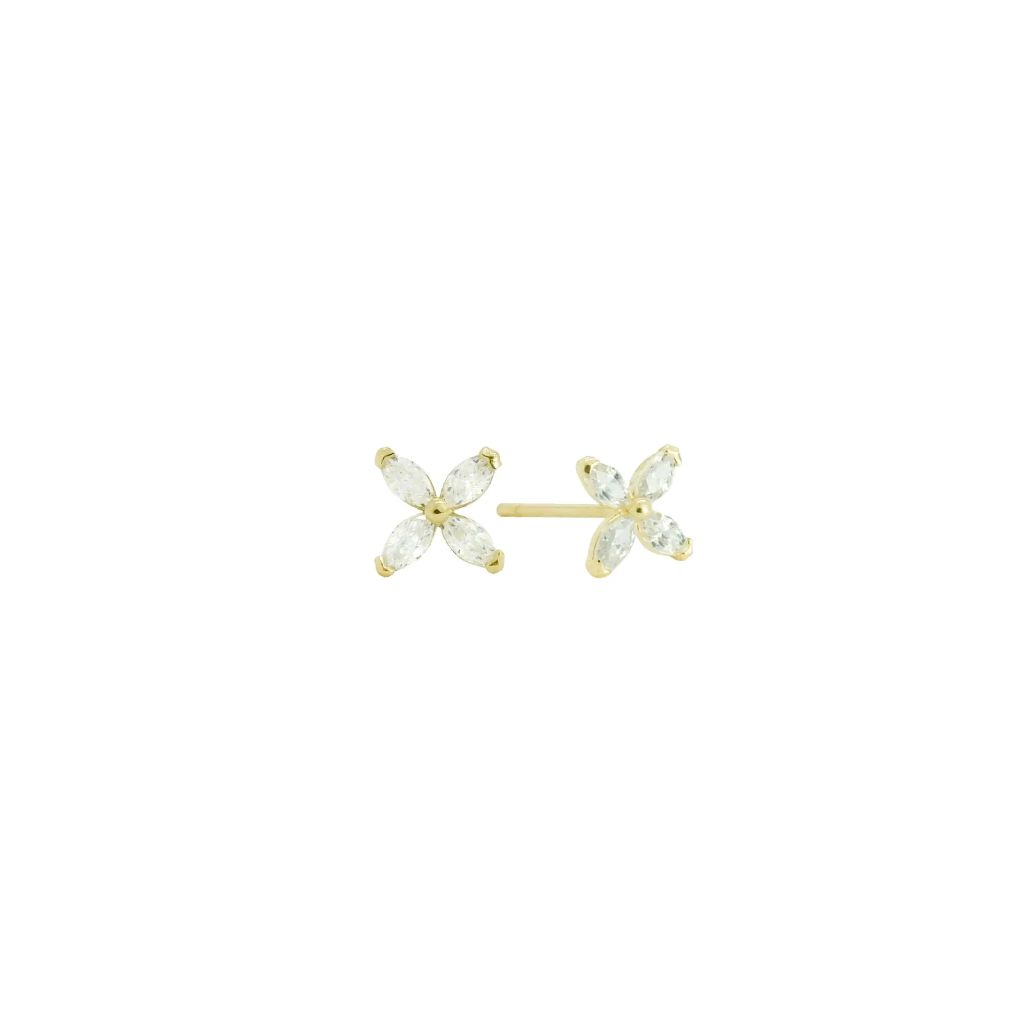 Flora Studs - 14K Gold