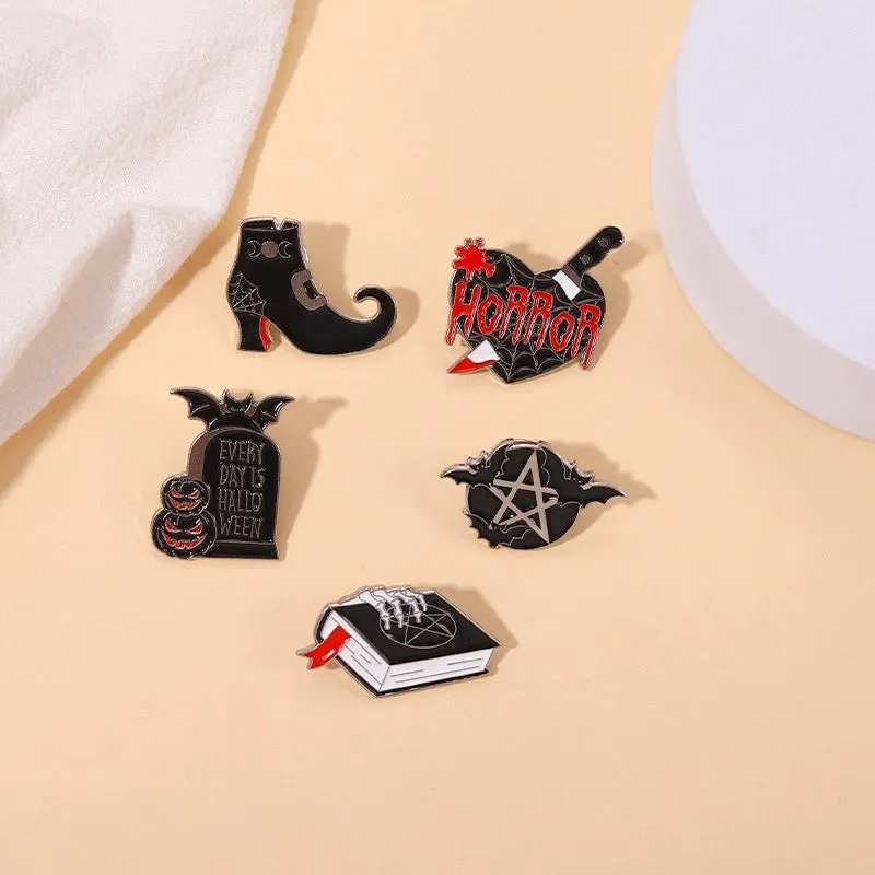 Funny Pin Geometric Letter Alloy Plating Unisex Brooches