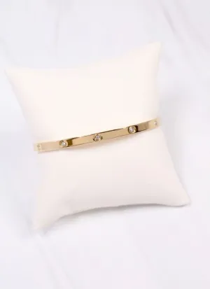 Geneiva CZ Metal Bracelet GOLD