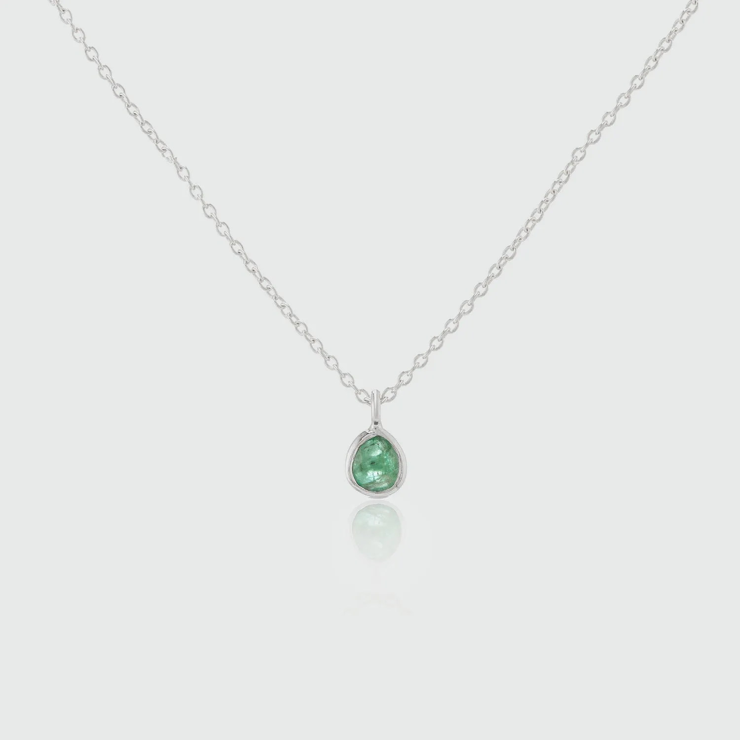 Hampton Emerald & Sterling Silver Necklace