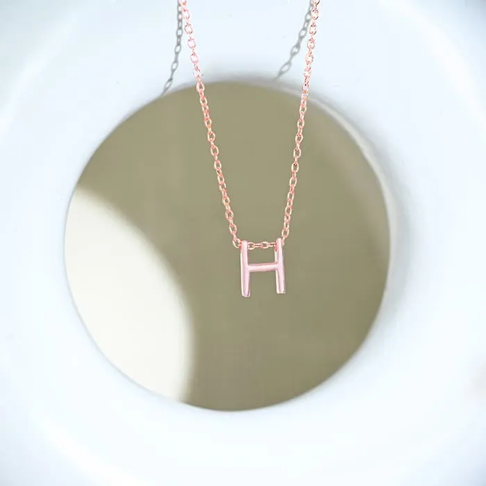 Harmony H Initial Necklace