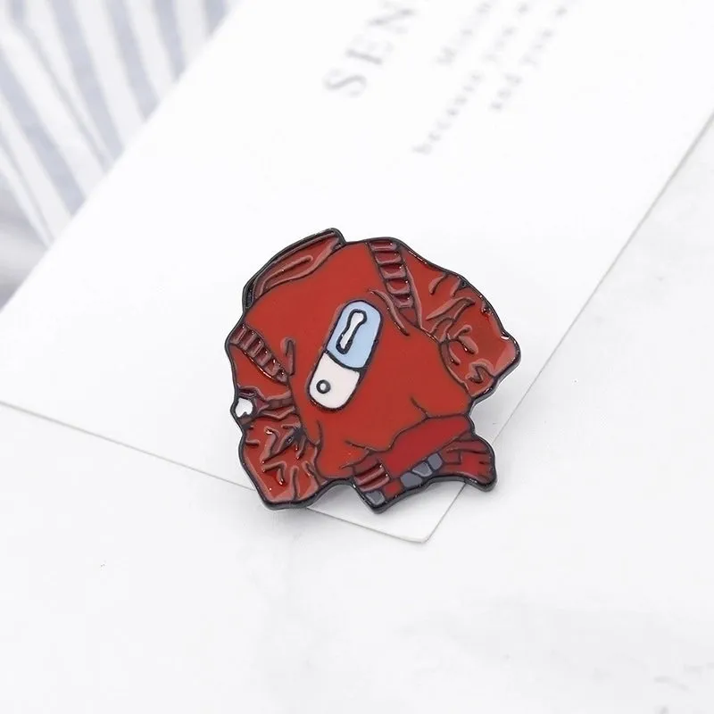 Hip-Hop Pin Geometric Lips Eye Alloy Enamel Plating Unisex Brooches