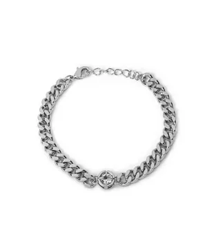 Ipekyol Shiny Stone Chain Bracelet Silver