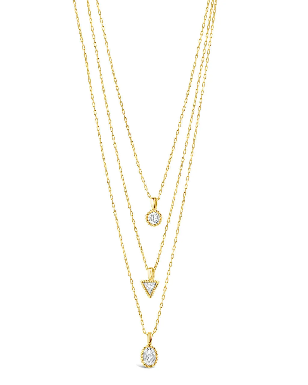 Julie CZ & Layered Chain Necklace