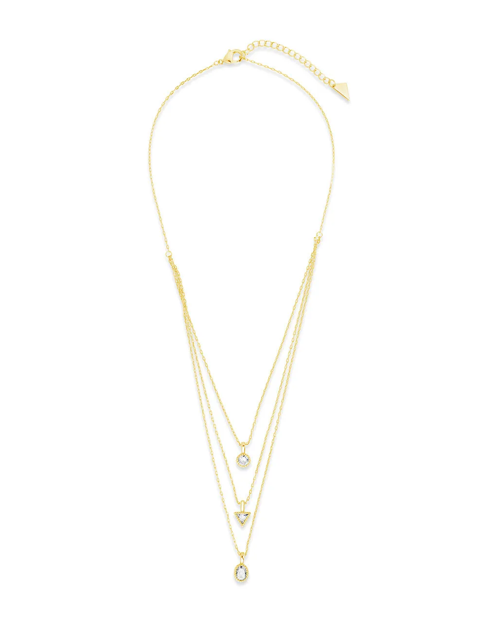 Julie CZ & Layered Chain Necklace