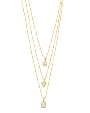 Julie CZ & Layered Chain Necklace