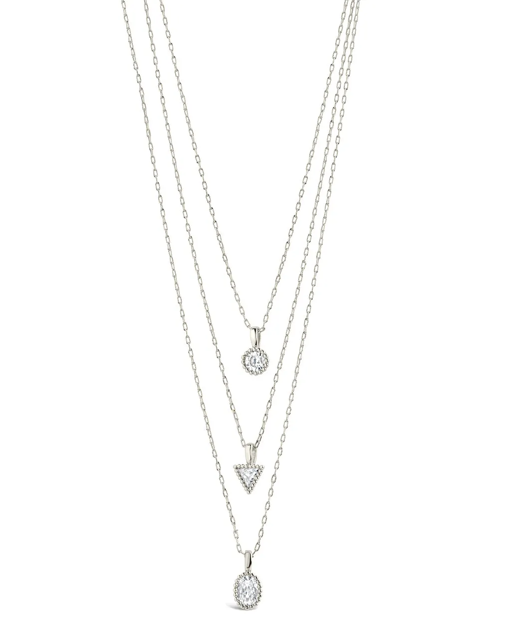 Julie CZ & Layered Chain Necklace