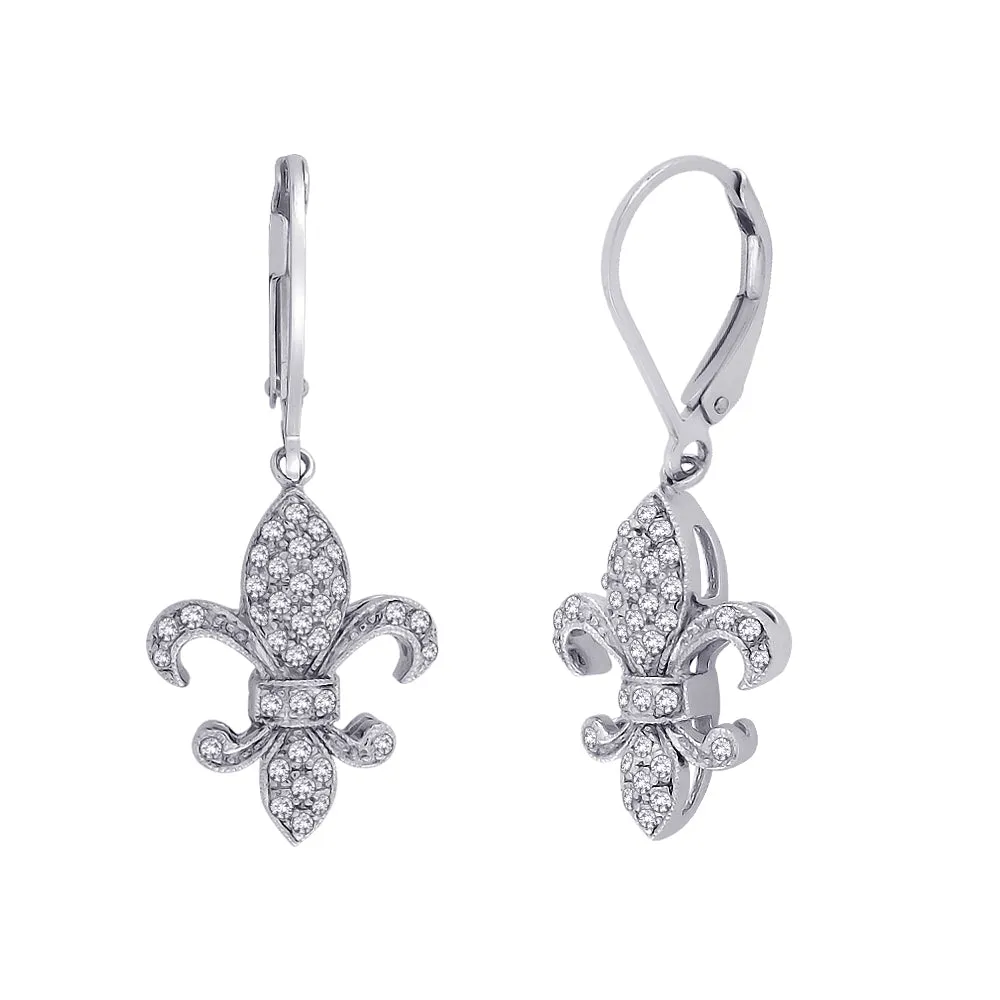 KATARINA Diamond "Fleur-De-Lis" Jewelry Set