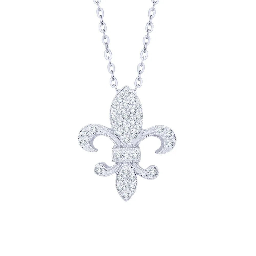 KATARINA Diamond "Fleur-De-Lis" Jewelry Set