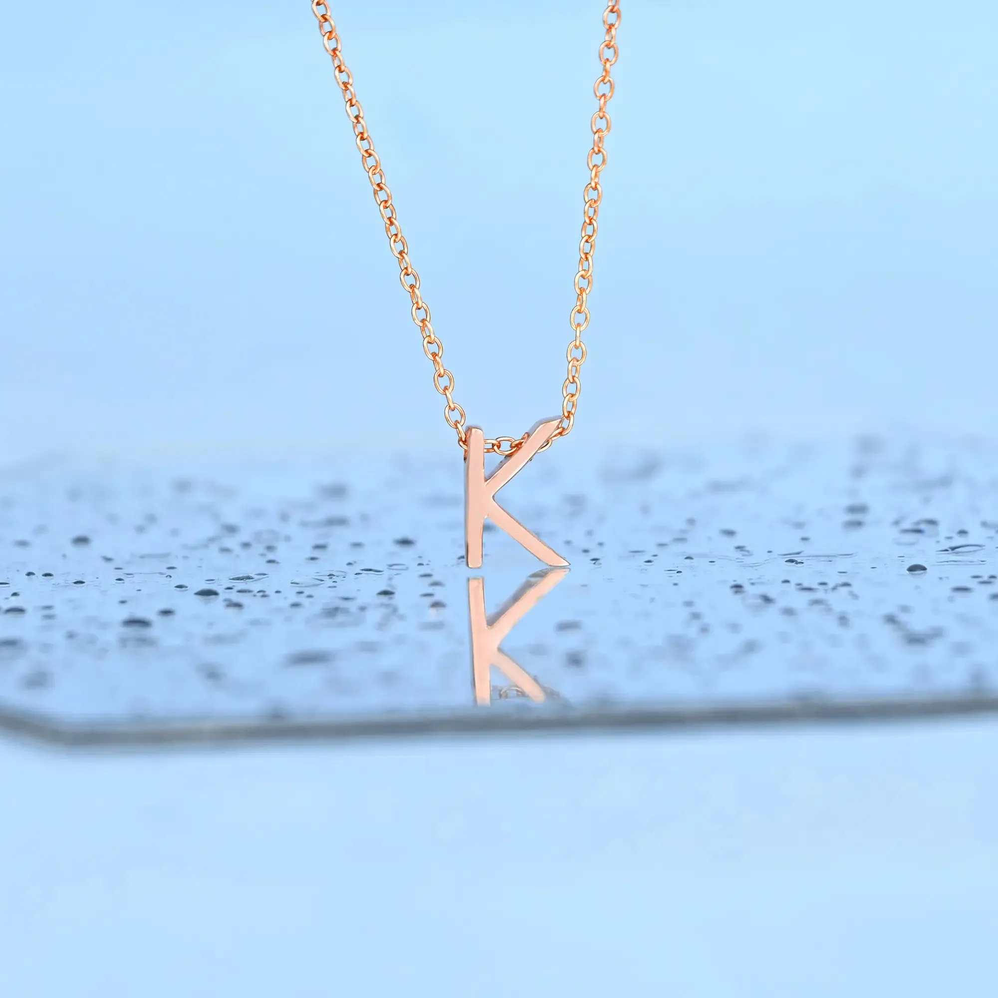 Kinetic K Initial Necklace