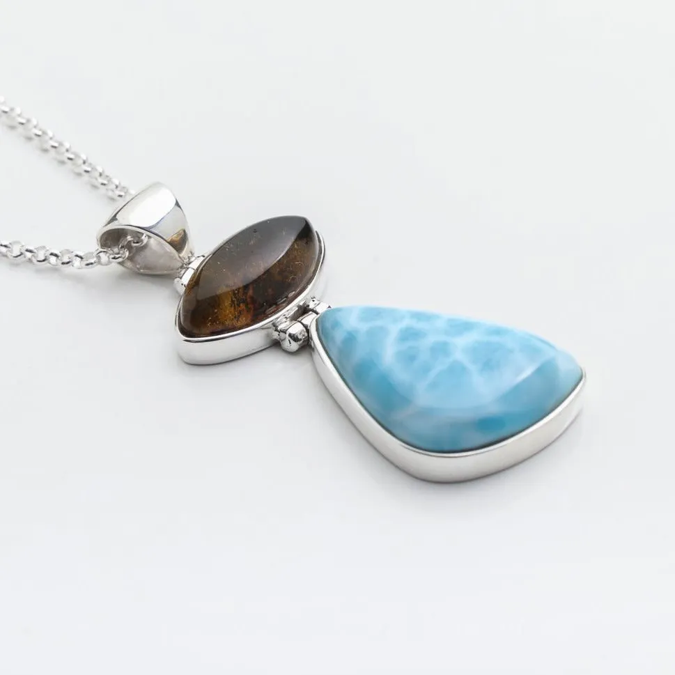 Larimar Amber Pendant Martina