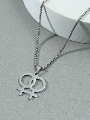 LGBT Pendant Necklace for Men Fashion Jewelry Accessories