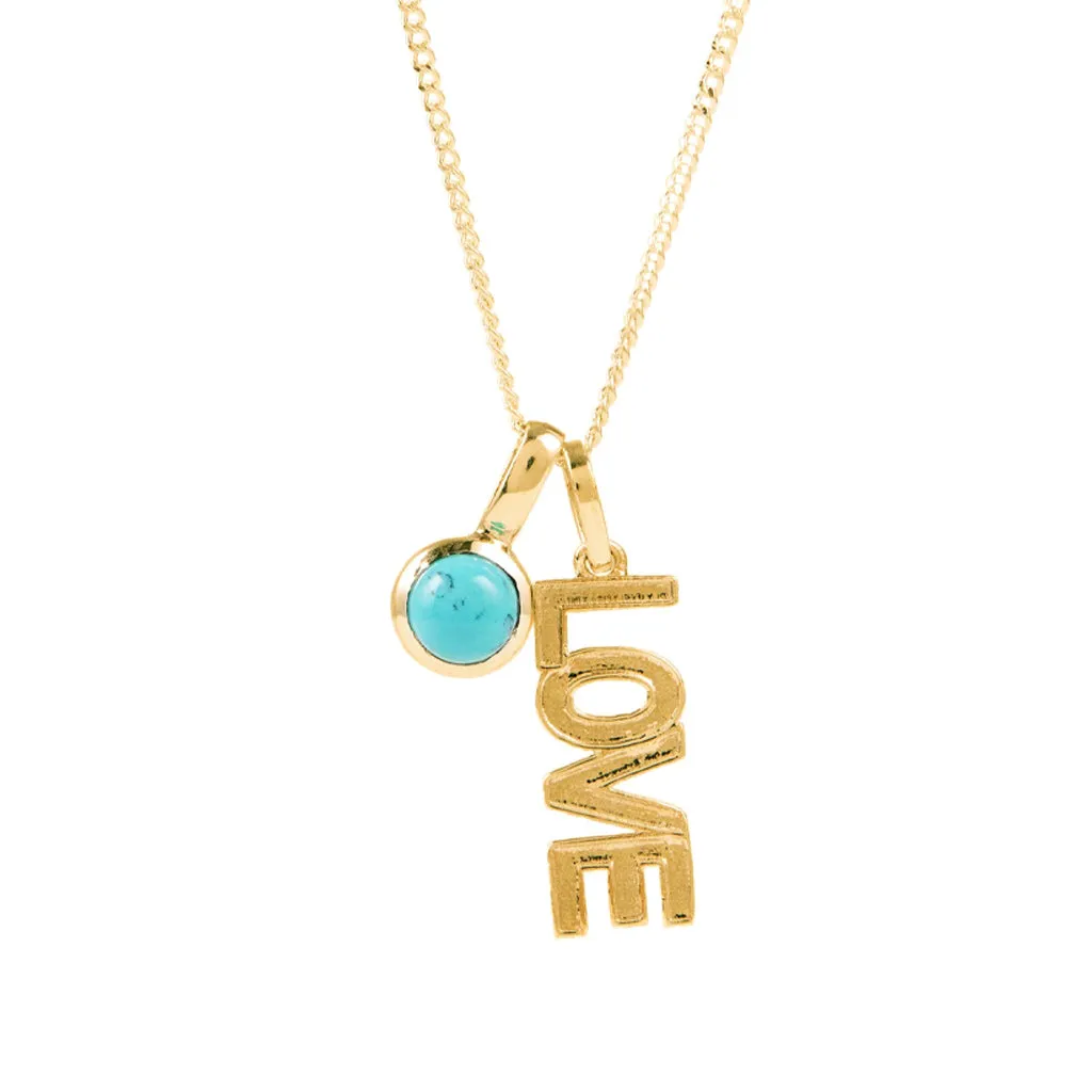 Love Rocks Pendant - Gold