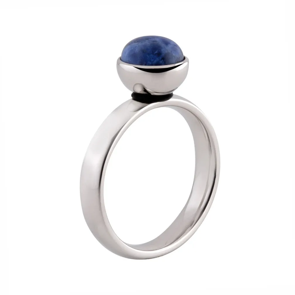 MelanO Plain Bevelled Ring – SS