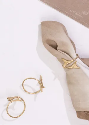 Mermaid Napkin Rings - Gold