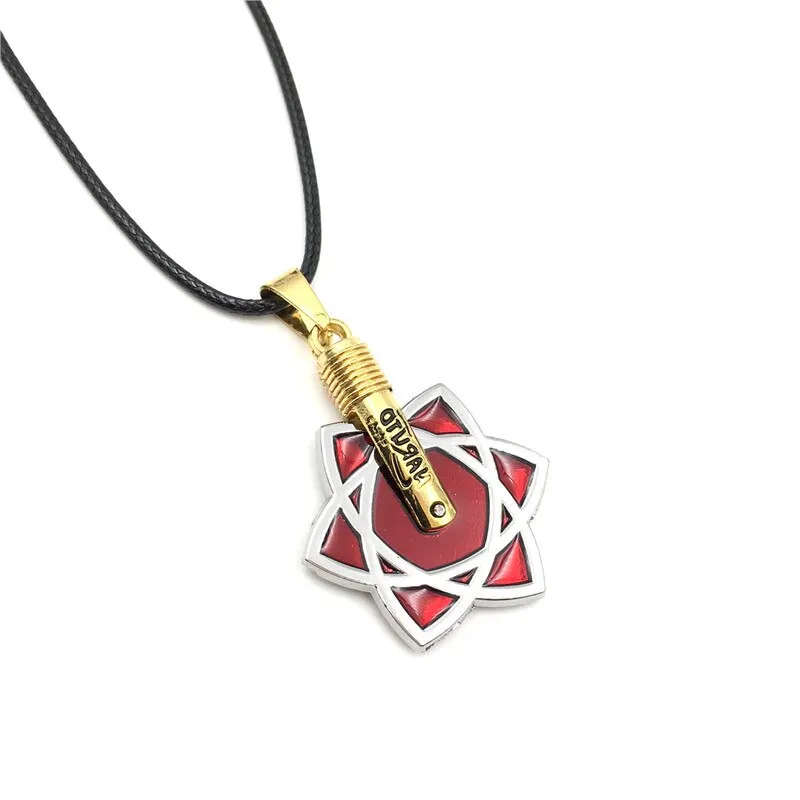 Naruto Anime |Sasuke Mangekyou Sharingan Design | Unisex Metal Pendant |