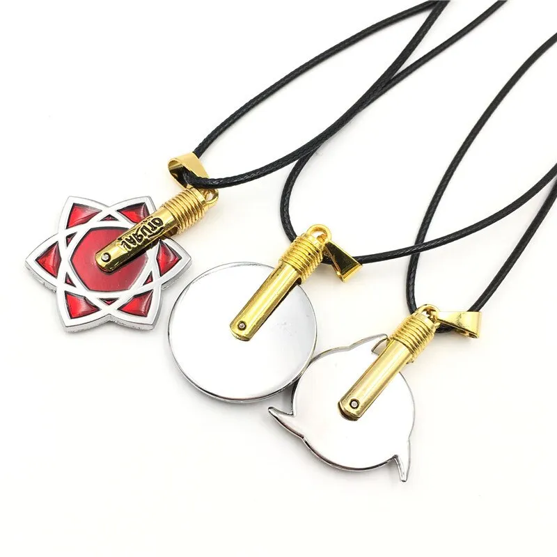 Naruto Anime |Sasuke Mangekyou Sharingan Design | Unisex Metal Pendant |