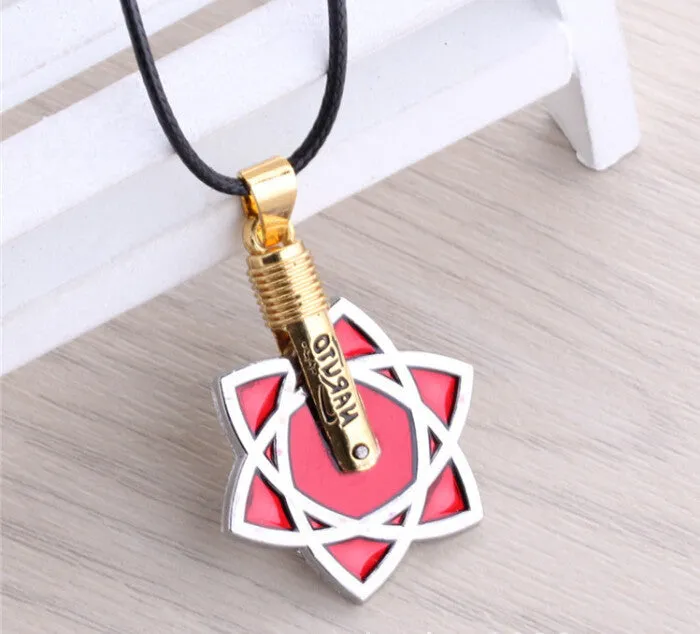 Naruto Anime |Sasuke Mangekyou Sharingan Design | Unisex Metal Pendant |