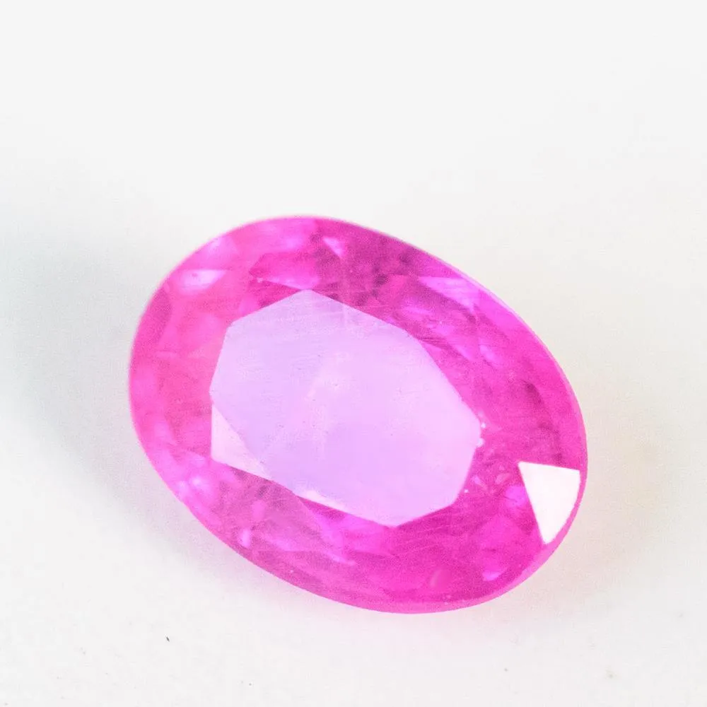 Natural Sapphire Gemstone | Oval Cut Fancy Pink | 1.09 Carats Heated