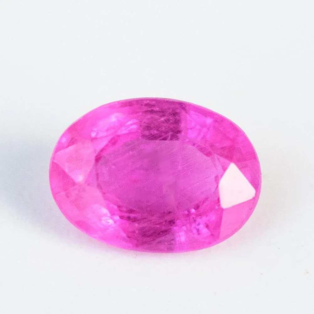 Natural Sapphire Gemstone | Oval Cut Fancy Pink | 1.09 Carats Heated