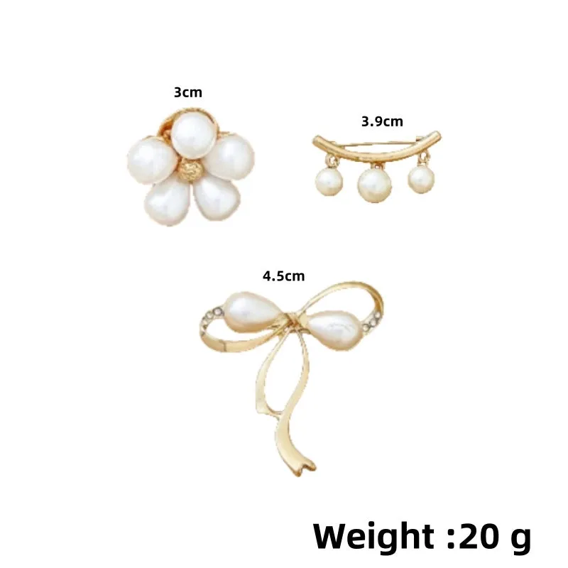 Pants Tight Pants Skirt Waist Artifact Tight Waist Pin Anti-running Light Brooch High-end Corsage Pin Jewelry Pearl Brooch Buckle